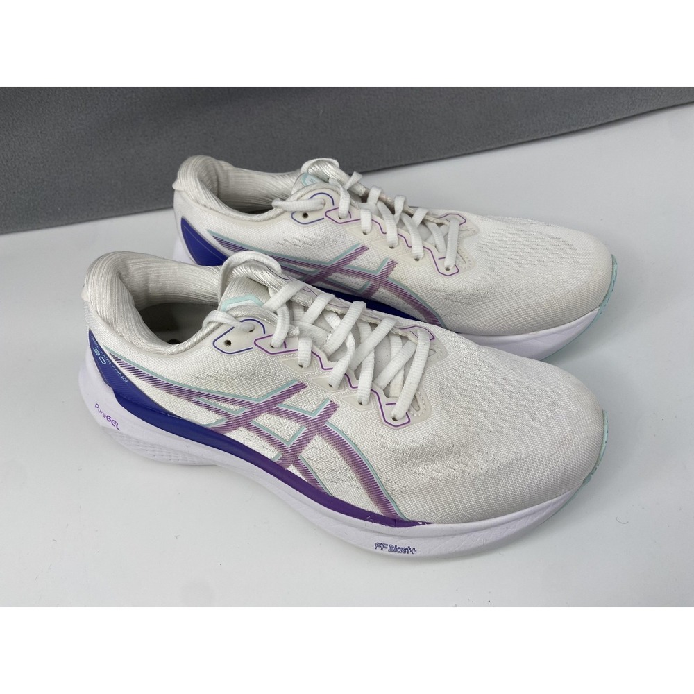 Asics Gel Nimbus 25 Shoes Womens 9 White Running Sneaker Athletic 1012B357 Train